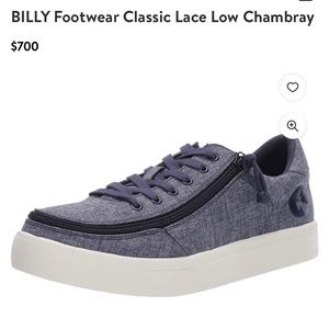 BILLY Footwear Classic Lace Low Chambray Lace-Up Shoe